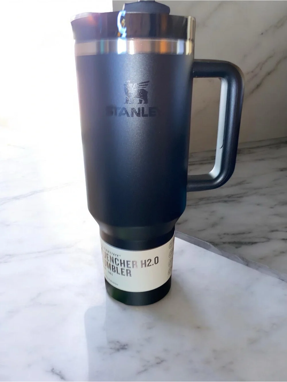 Stanley 40oz Quencher H2.0 FlowState Travel Tumbler - Black Tonal NTW